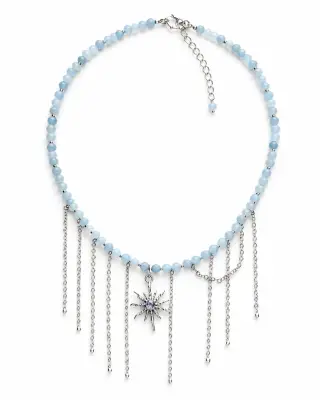 Náhrdelník Sky Star – chalcedon a chirurgická ocel