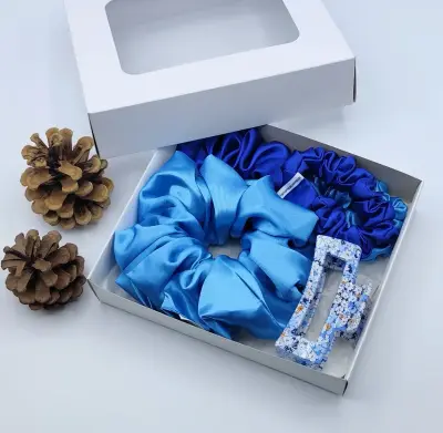 Scrunchies gumičky – saténová dárková sada