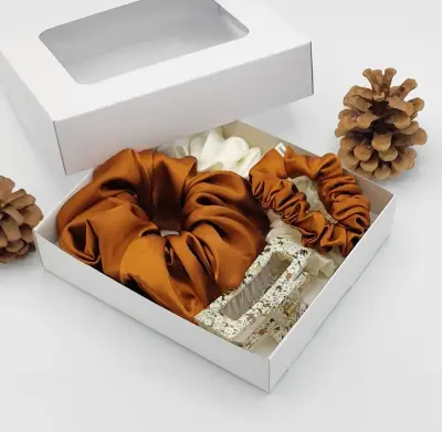 Scrunchies gumičky – saténová dárková sada II.