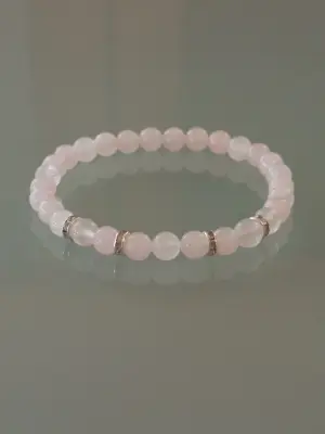 Náramek z minerálů - růženín