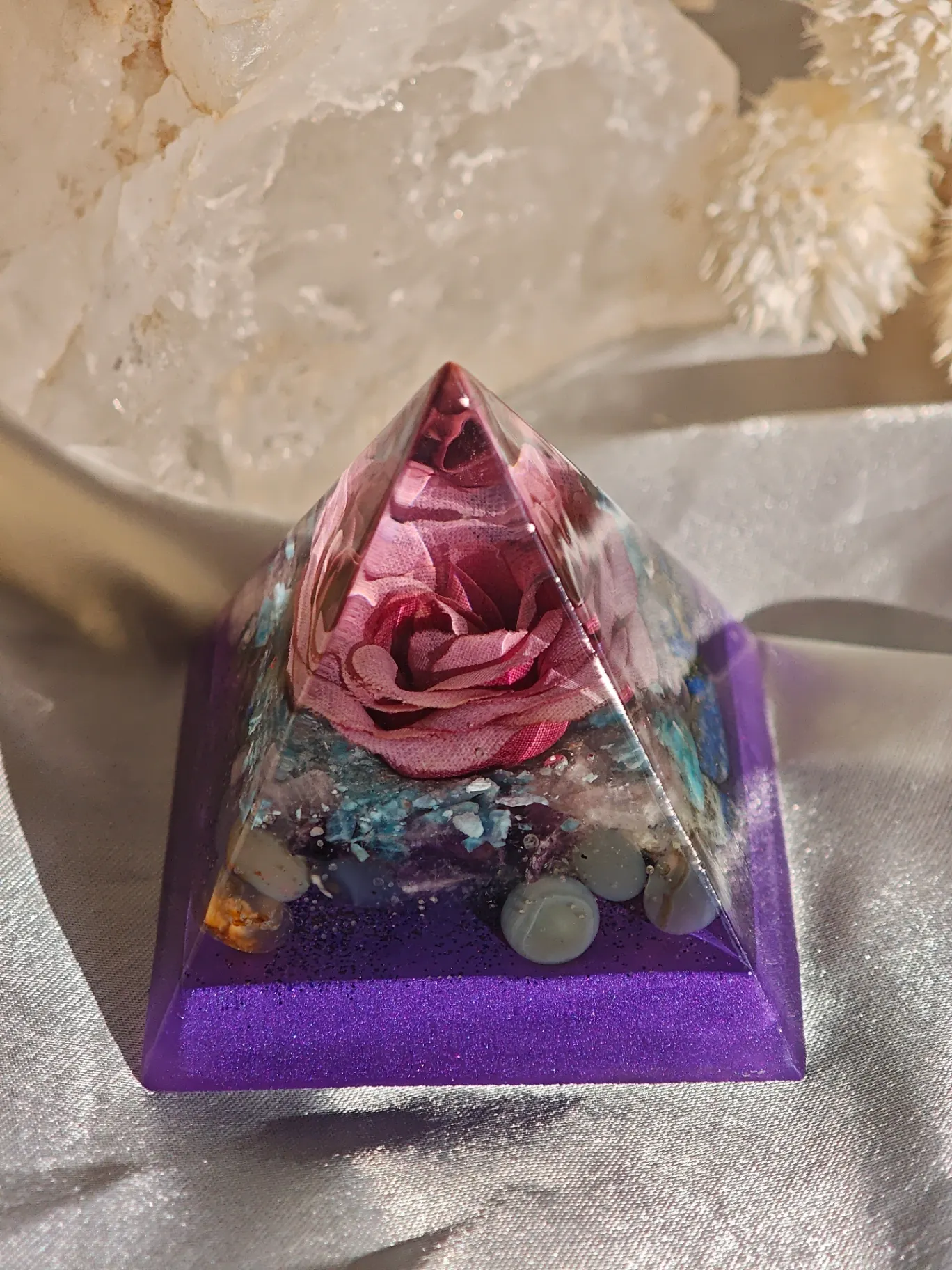 Pyramida láska,intuice,harmonie a ochrana (6cm) 3